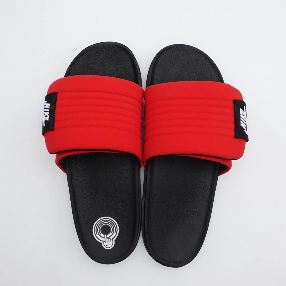 SLD NEW Size 13 Men's Nike Offcourt Adjust Slide Sandals DQ9624-600 Red